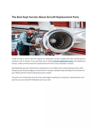 The Best Kept Secrets About Aircraft Replacement Parts-converted