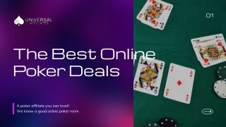 The Best Online Poker Deals