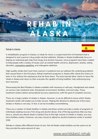 rehab in alaska