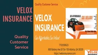 Car Insurance In Atlanta | Velox Insurance