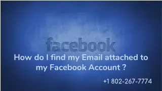 how do i find my email attached to my facebook account