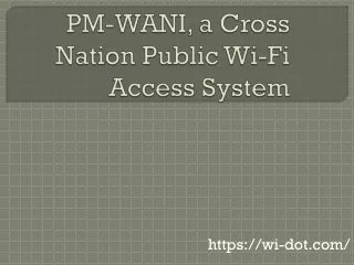 PM wani wifi internet access > Pm-Wani