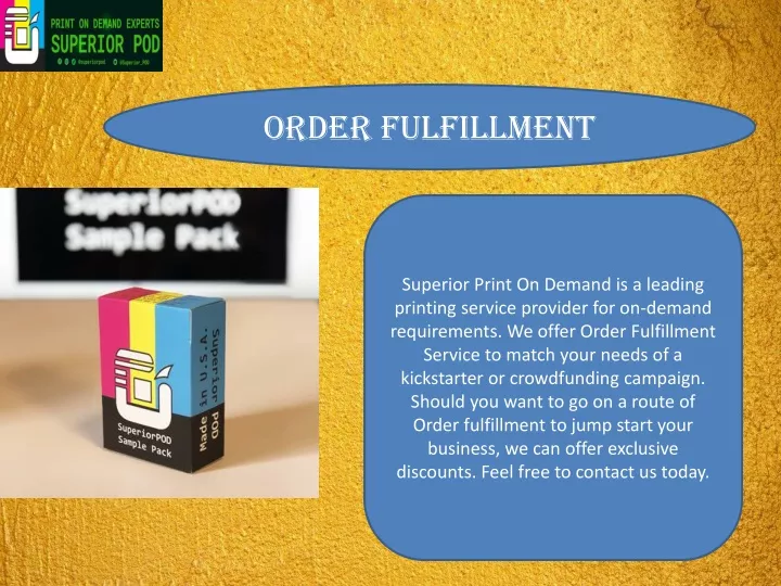 order fulfillment