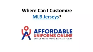 where can i customize mlb jerseys
