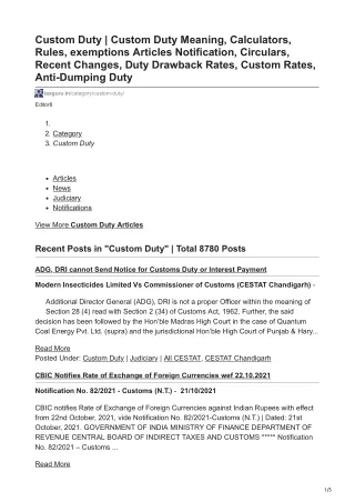 custom duty custom duty meaning calculators rules