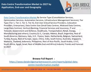 data centre transformation market to 2027