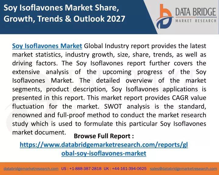 soy isoflavones market share growth trends