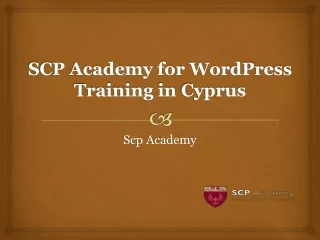 SCP Academy for WordPress Training in Cyprus
