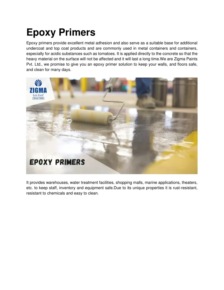 epoxy primers