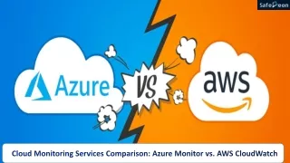 Azure Monitoring Vs AWS CloudWatch - Cloud Monitoring Tools Comparison