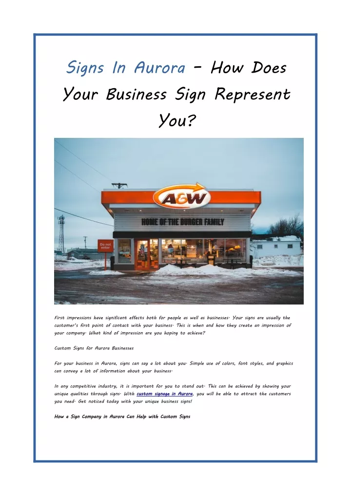 signs in aurora how does your business sign