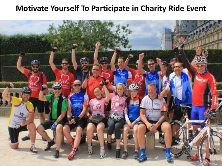 motivate yourself to participate in charity ride