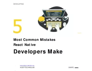Most Common Mistakes React Native Developers Make