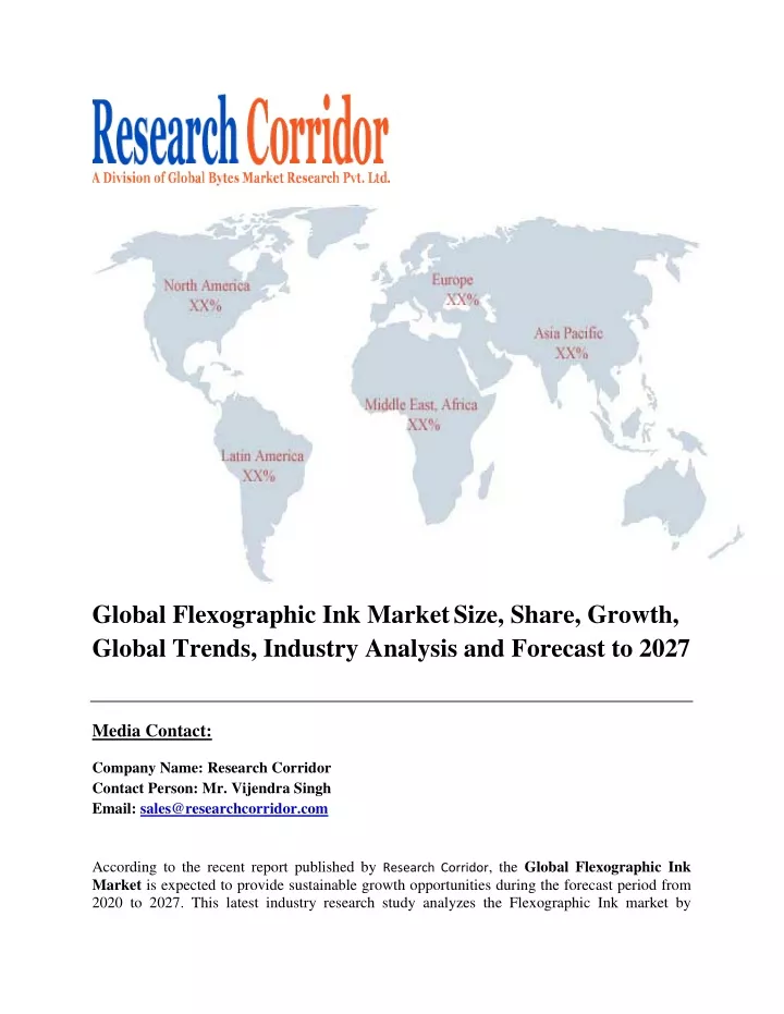 global flexographic ink market size share growth