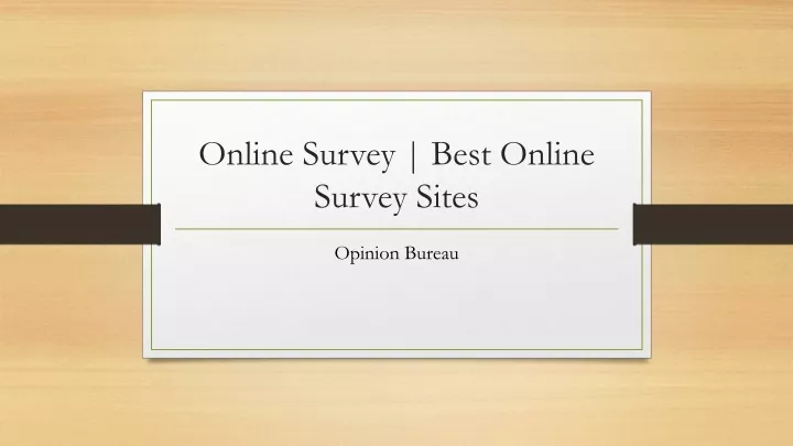 online survey best online survey sites