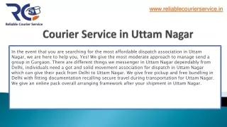 Courier Service in Uttam Nagar
