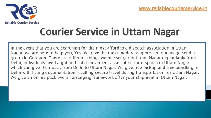 courier service in uttam nagar