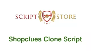 shopclues clone script