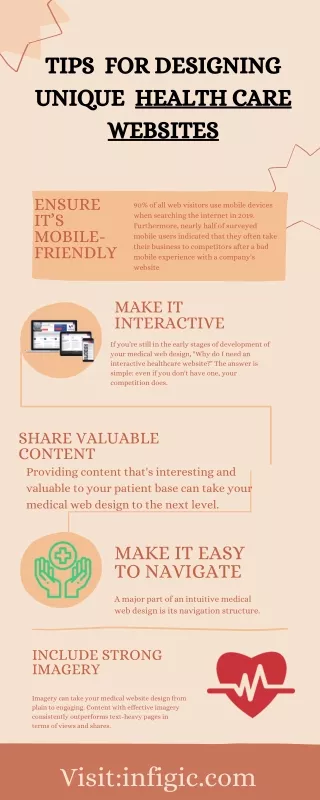 Tips for designing a unique healthycare websites