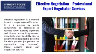 Can Contract Negotiation be outsourced - Bright Focus