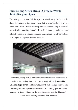 faux ceiling alternatives a unique