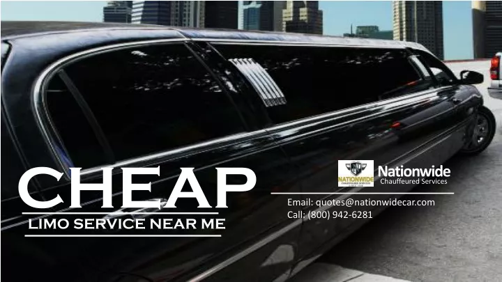 cheap limo service near me