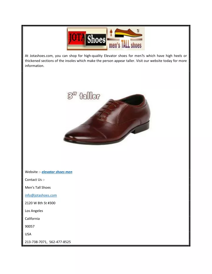 at jotashoes com you can shop for high quality
