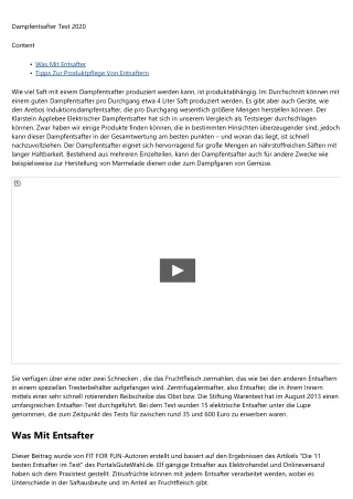 Zentrifuge Saft ist kein Geheimnis mehr -- 2020