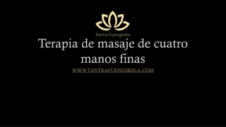 Terapia De Masaje De Cuatro Manos Finas En Madrid, España