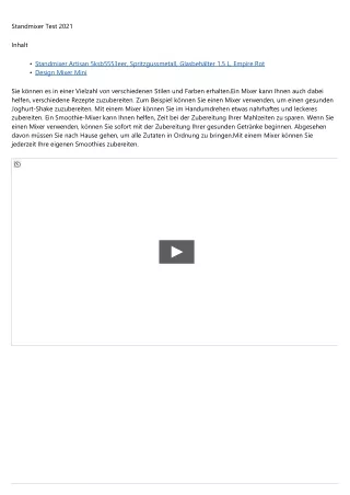 6 Grundlagen über Standmixer Preis Leistungssieger