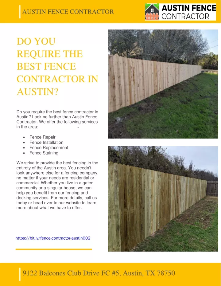 austin fence contractor