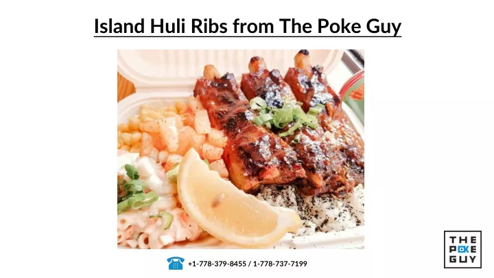 island huli ribs from the poke guy