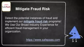 mitigate fraud risk