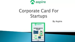 corporate card for startups