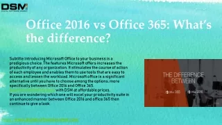Office 2016 vs Office 365 2
