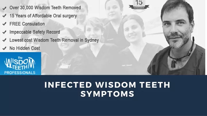 infected wisdom teeth symptoms