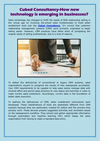 cubed consultancy cubed consultancy