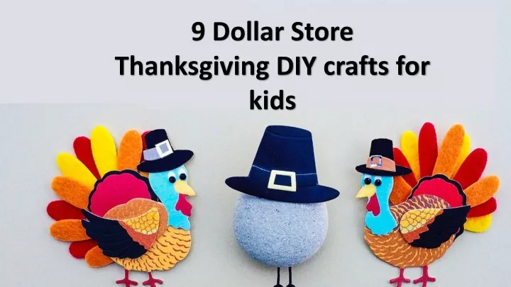 9 dollar store thanksgiving diy crafts for kids