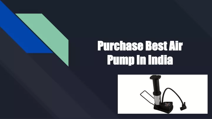purchase best air pump in india
