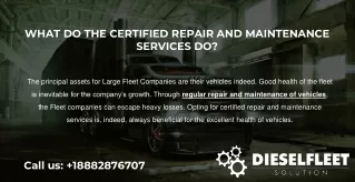 What do the Certified Repair and Maintenance Services do