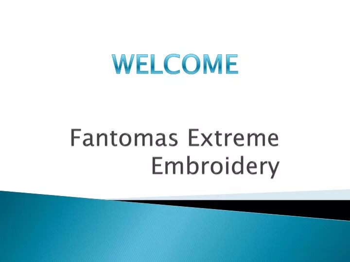 fantomas extreme embroidery