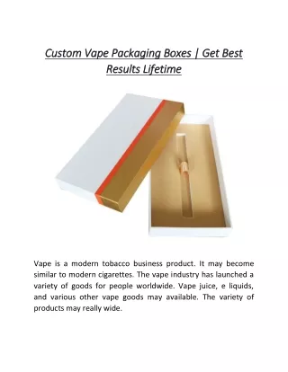 custom vape packaging boxes