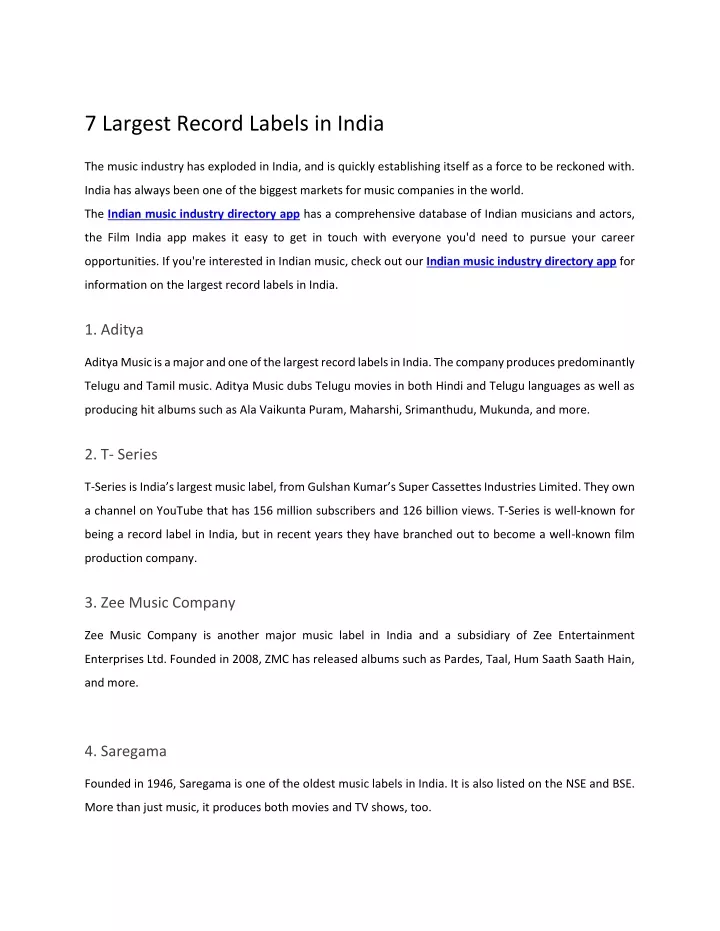 ppt-7-largest-record-labels-in-india-powerpoint-presentation-free