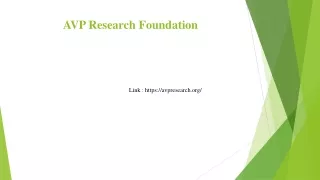 AVP Research Foundation second ppt