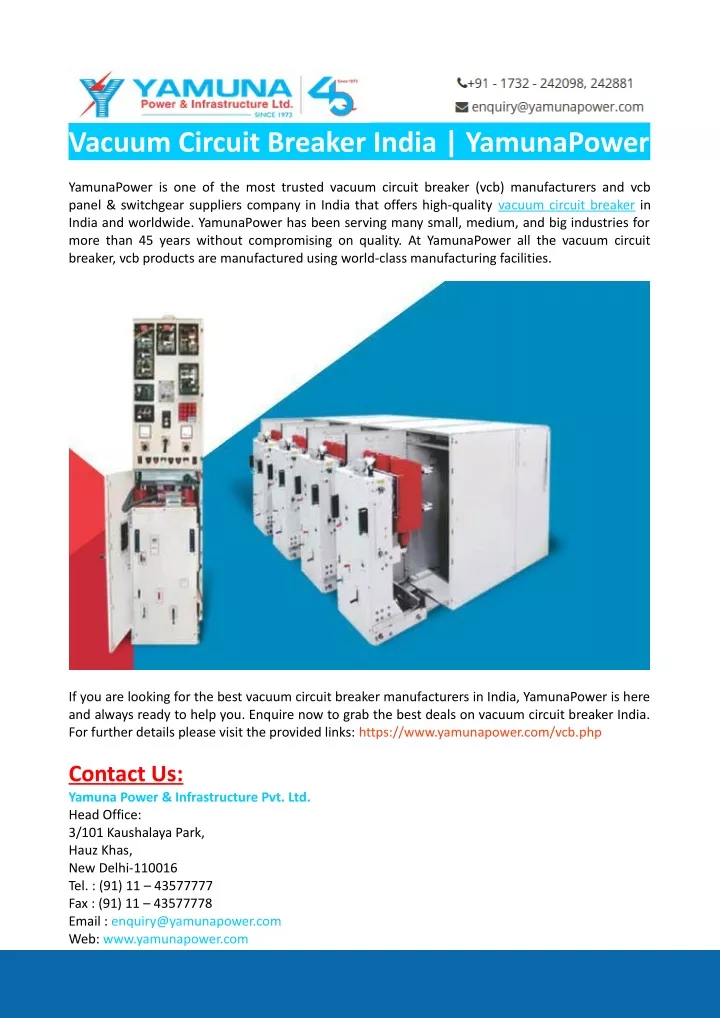 vacuum circuit breaker india yamunapower