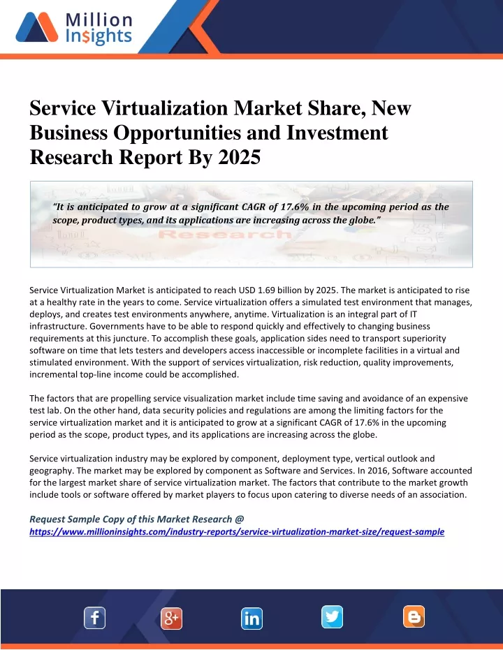 service virtualization market share new business