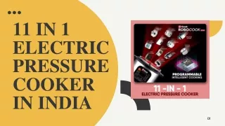 11 IN 1 ELECTRIC PRESSURE COOKER IN INDIA