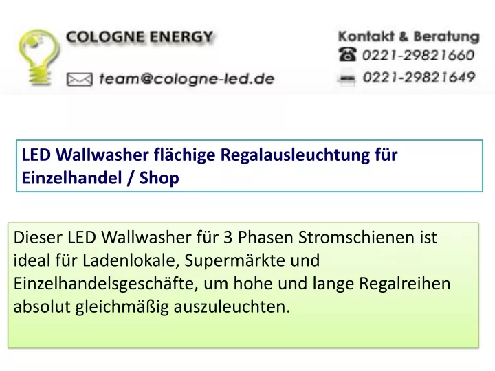 led wallwasher fl chige regalausleuchtung