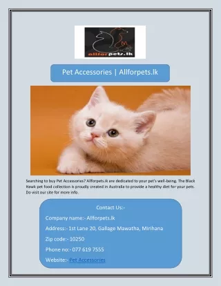 pet accessories allforpets lk