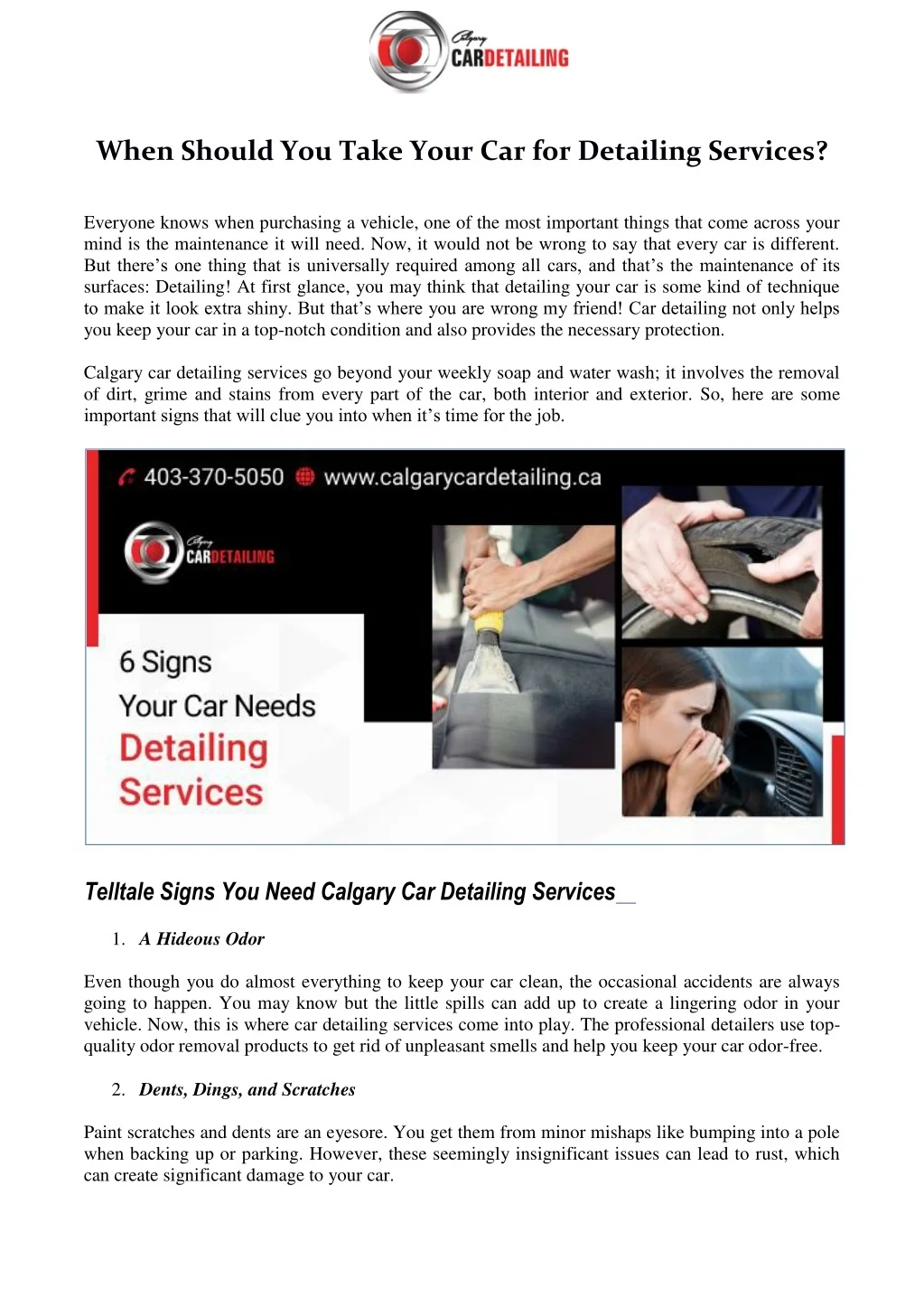 PPT - When Should You Take Your Car for Detailing Services PowerPoint ...
